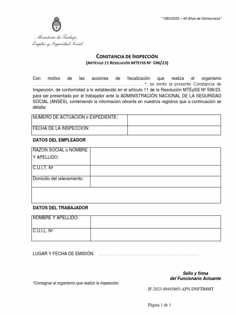 ¿Qué son las actas de inspección?