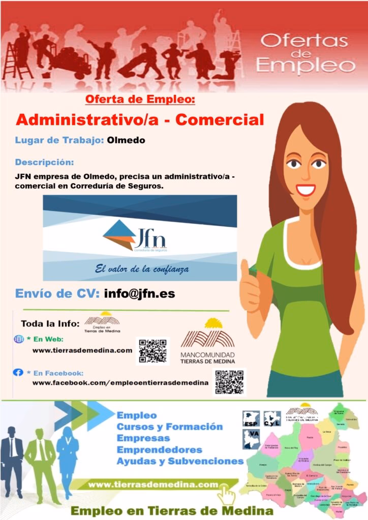 ¿Cuánto cobra un administrativo comercial?