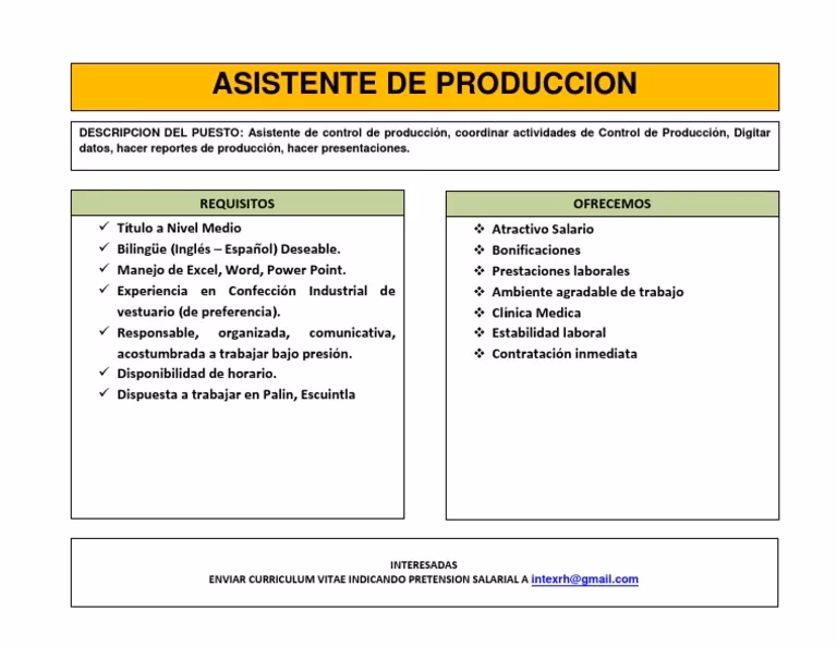 ¿Cuánto debo cobrar como asistente de producción?