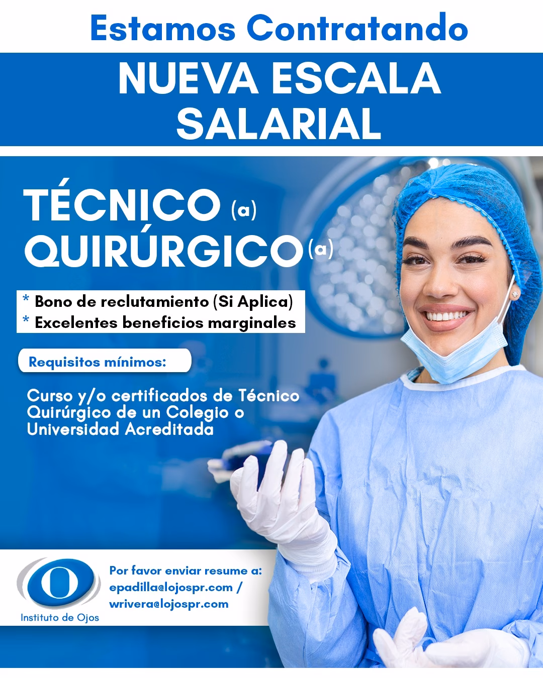 ¿Qué se necesita para ser asistente quirúrgico?