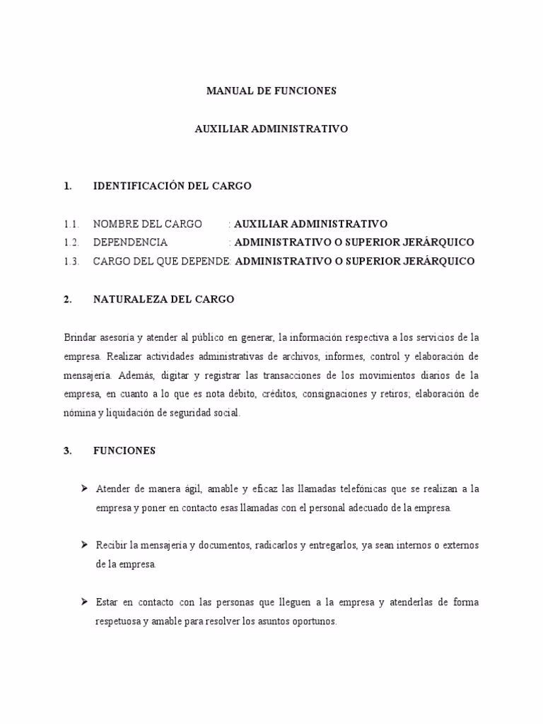¿Qué funciones hace un auxiliar administrativo?