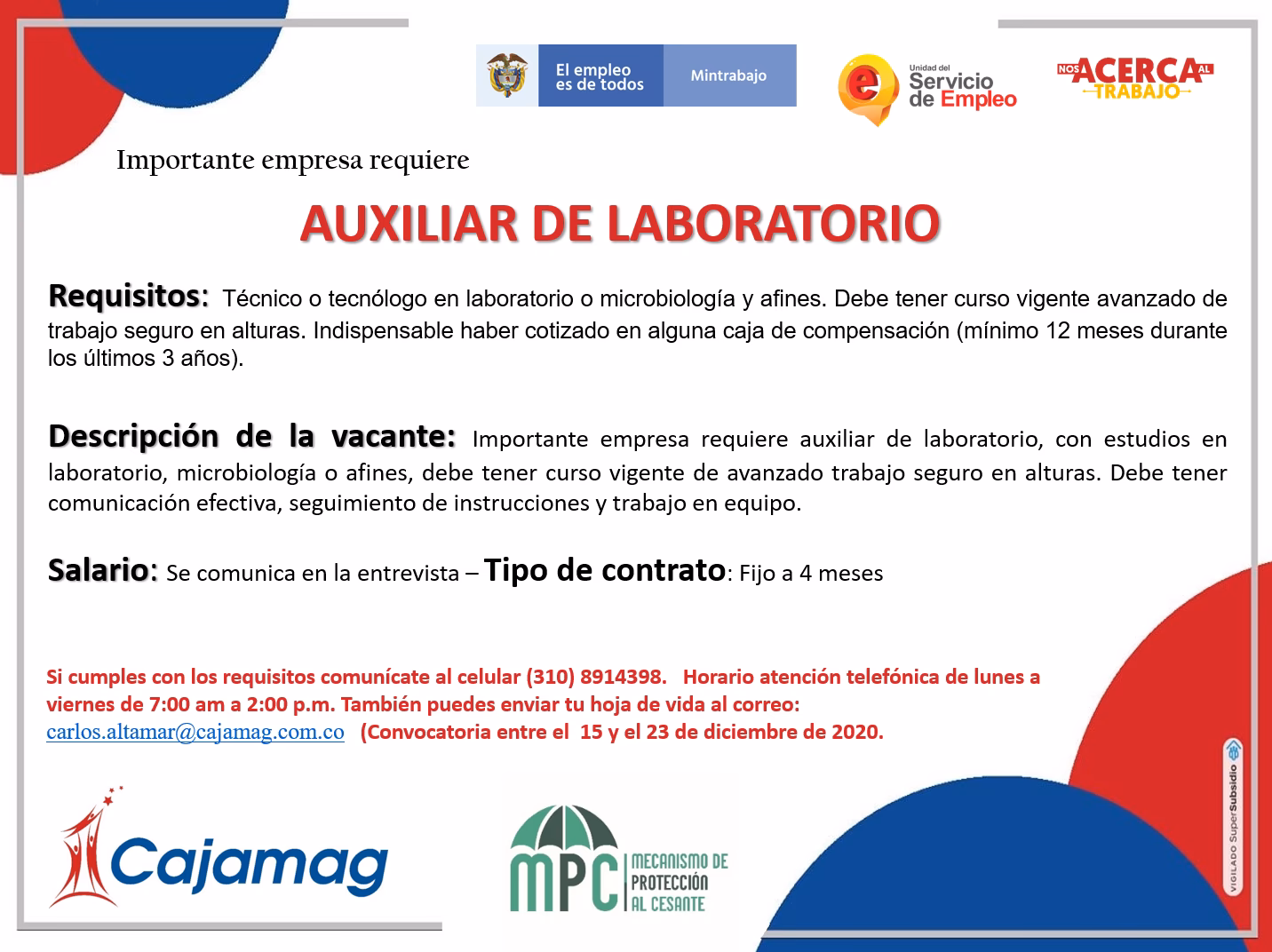 ¿Qué se necesita para ser asistente de laboratorio?