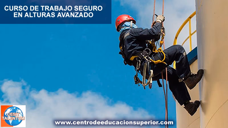 ¿Cuántas horas dura el curso avanzado de trabajo seguro en alturas?