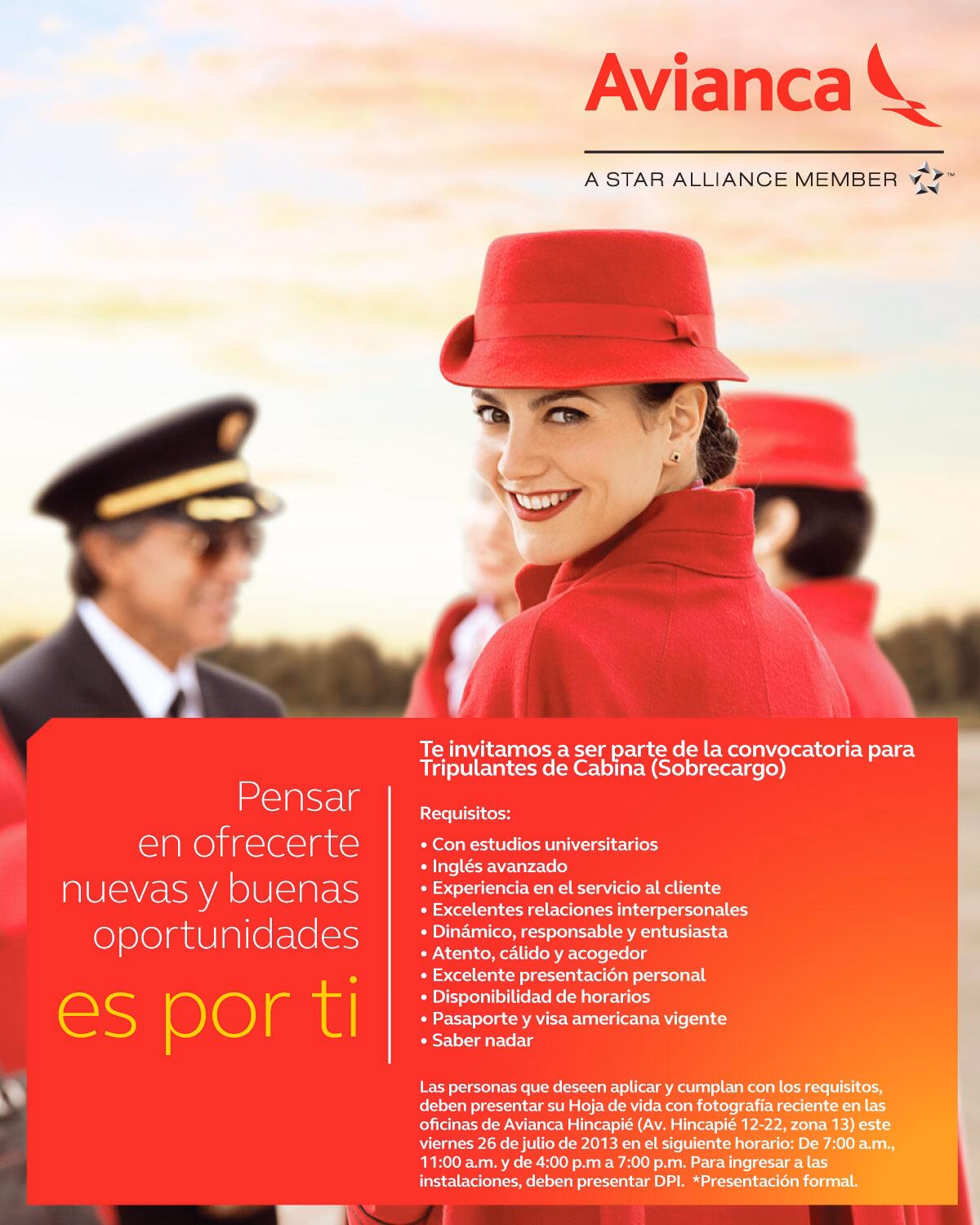 ¿Cuáles son los requisitos para ser TCP en Avianca?
