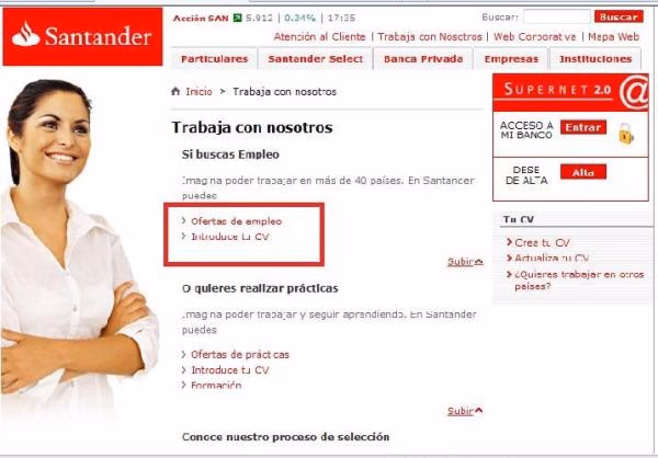 ¿Qué se necesita para trabajar en Santander?
