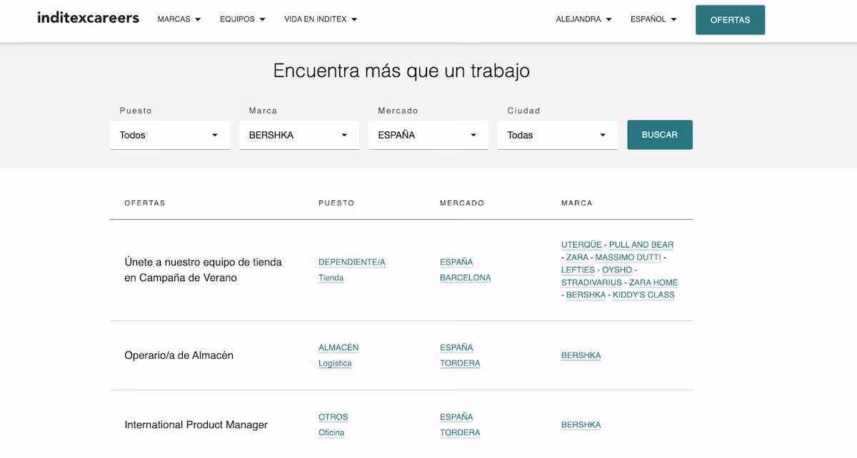 ¿Cuánto pagan en Bershka España?