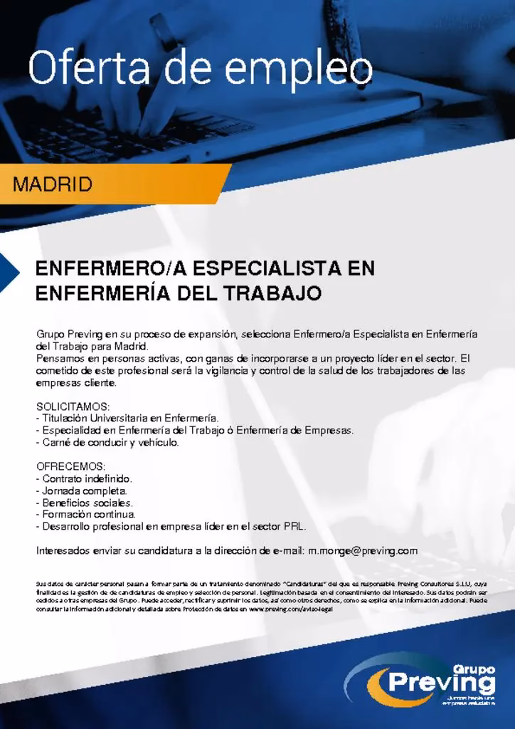 ¿Cuánto pagan a una Enfermera en Madrid?