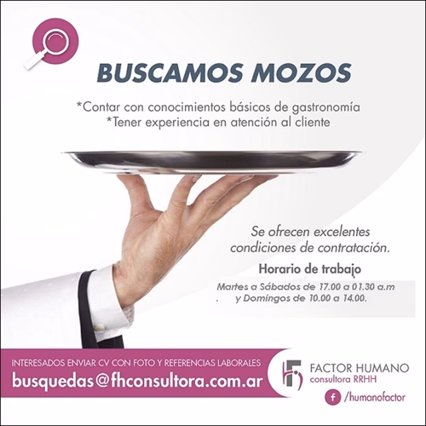 ¿Qué hace un mozo en una casa?