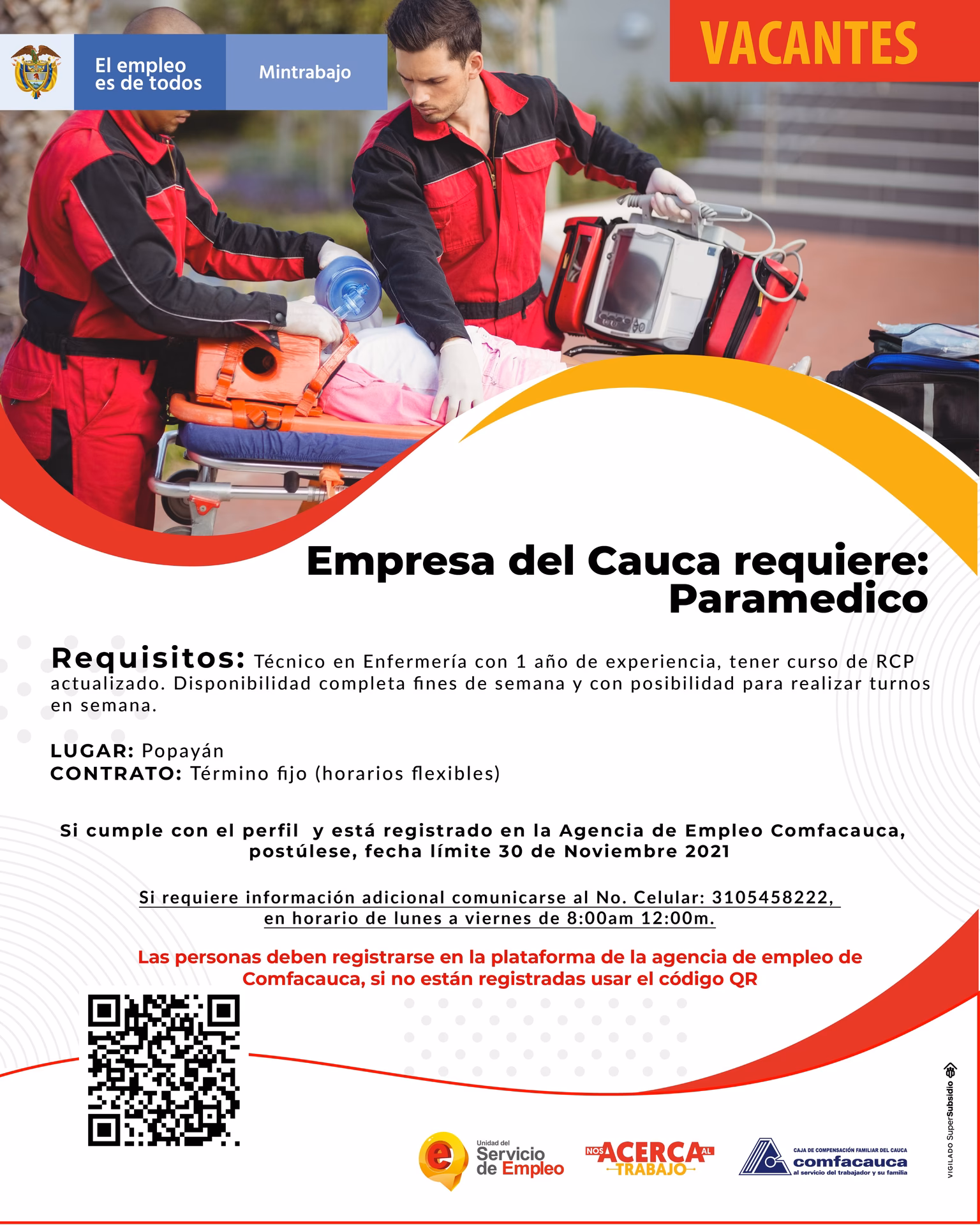 ¿Cuáles son las convocatorias laborales para el Cauca en 2025?