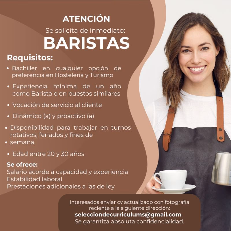 ¿Vale la pena trabajar como barista?