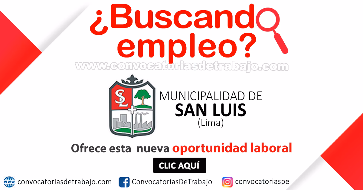 ¿Qué áreas de trabajo hay en la municipalidad?