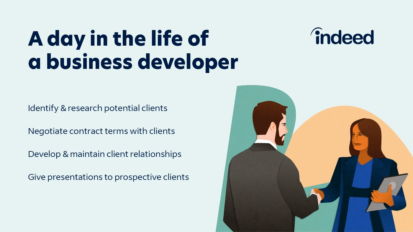 What do business development professionals do?