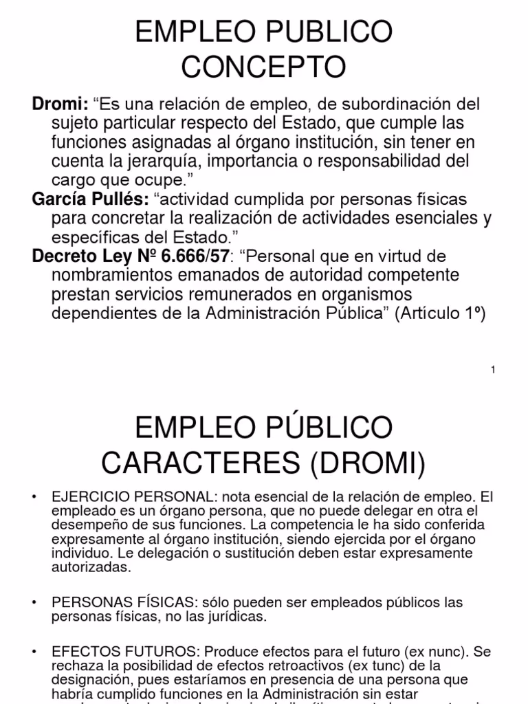 ¿Qué características tienen los funcionarios públicos?