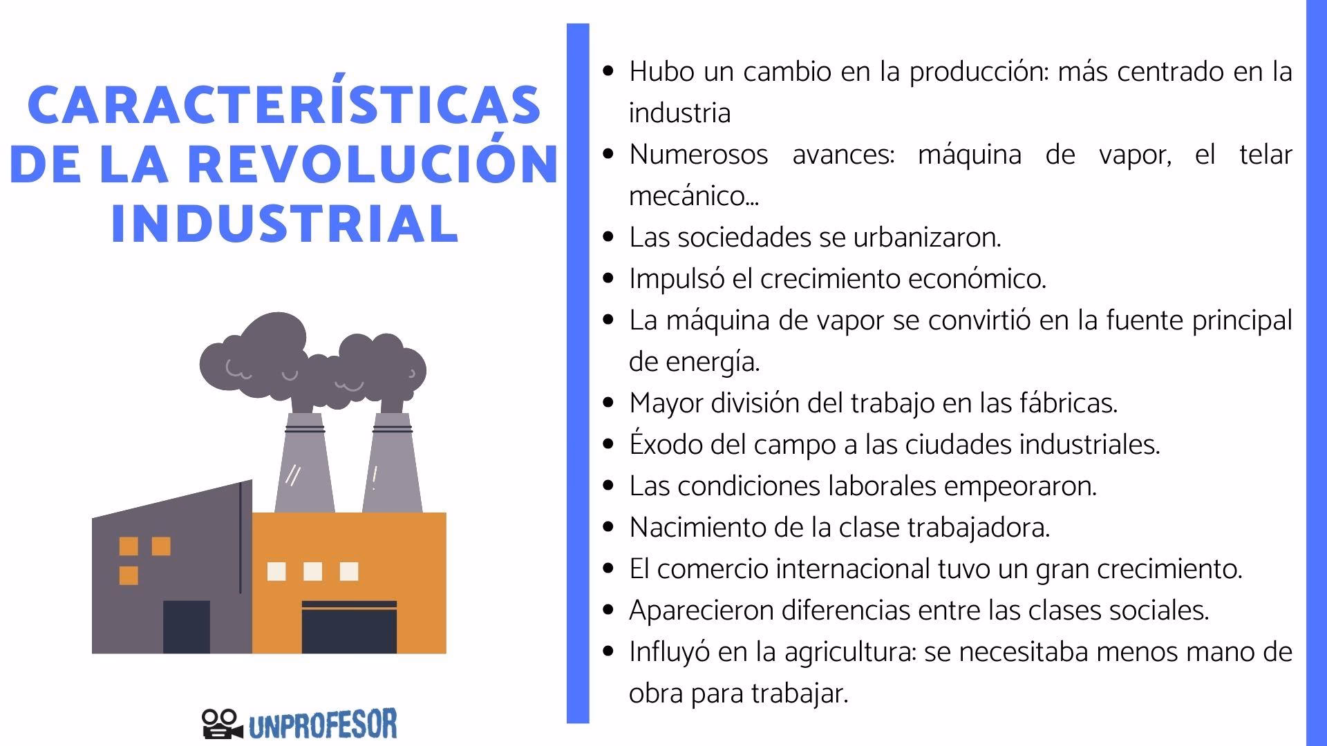 ¿Qué características tiene la actividad industrial?