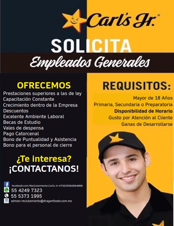 ¿Cómo es trabajar en Carl Jr.?