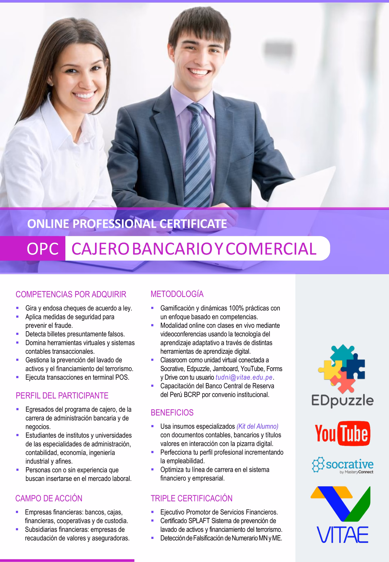 ¿Cómo se llama la carrera de cajero de banco?