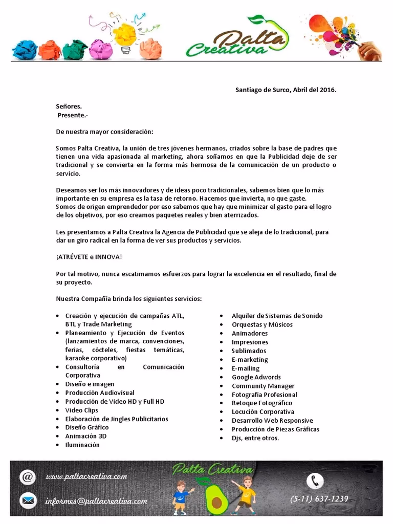 ¿Cómo escribir una carta de presentación para una agencia de publicidad?