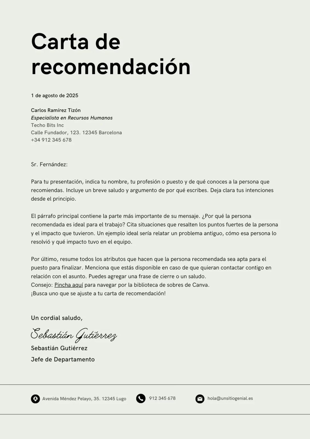 Cómo Escribir una Carta de Recomendación Laboral | PIAC
