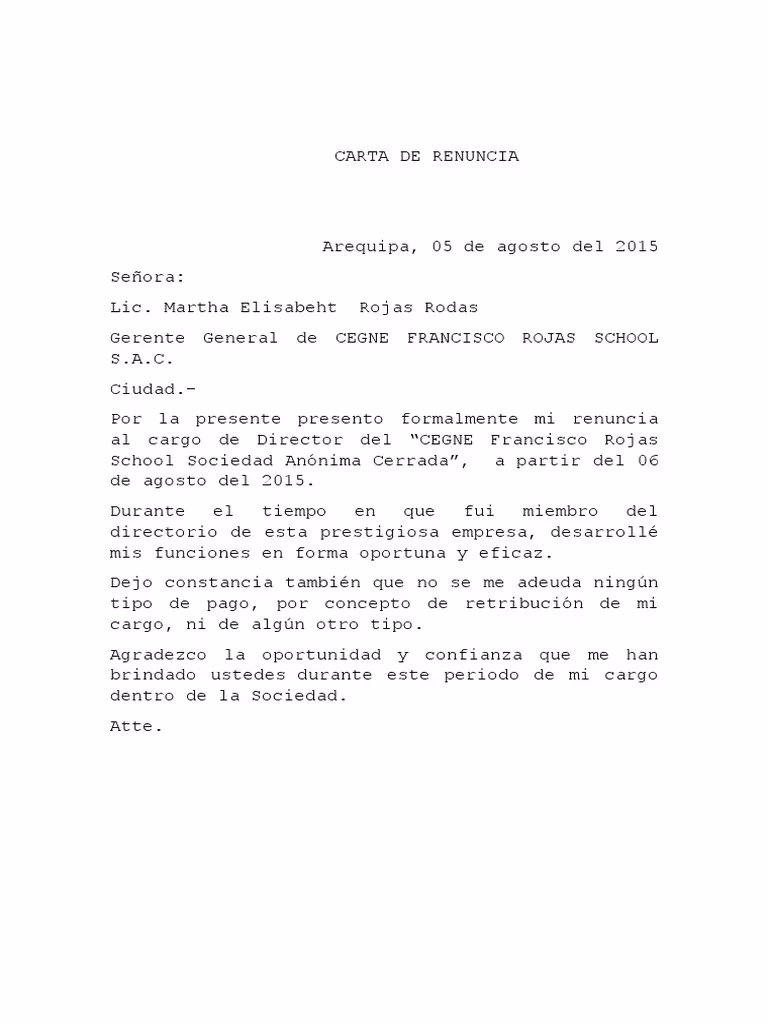 ¿Cómo renuncio a la gerencia?