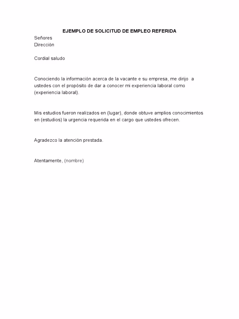 ¿Cómo es una carta referida?