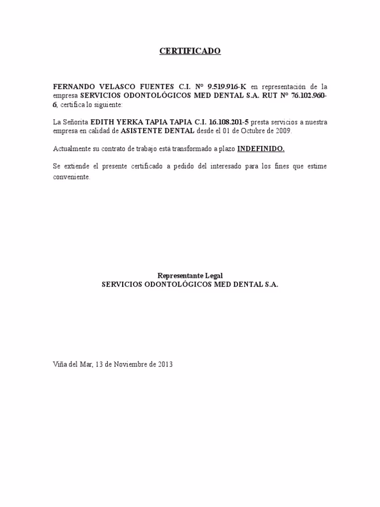 ¿Qué es un certificado de antigüedad?