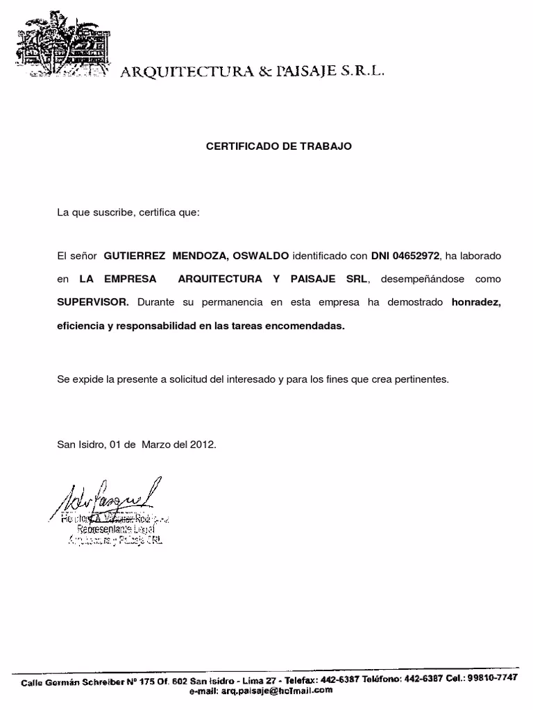 ¿Dónde obtengo un certificado de trabajo?