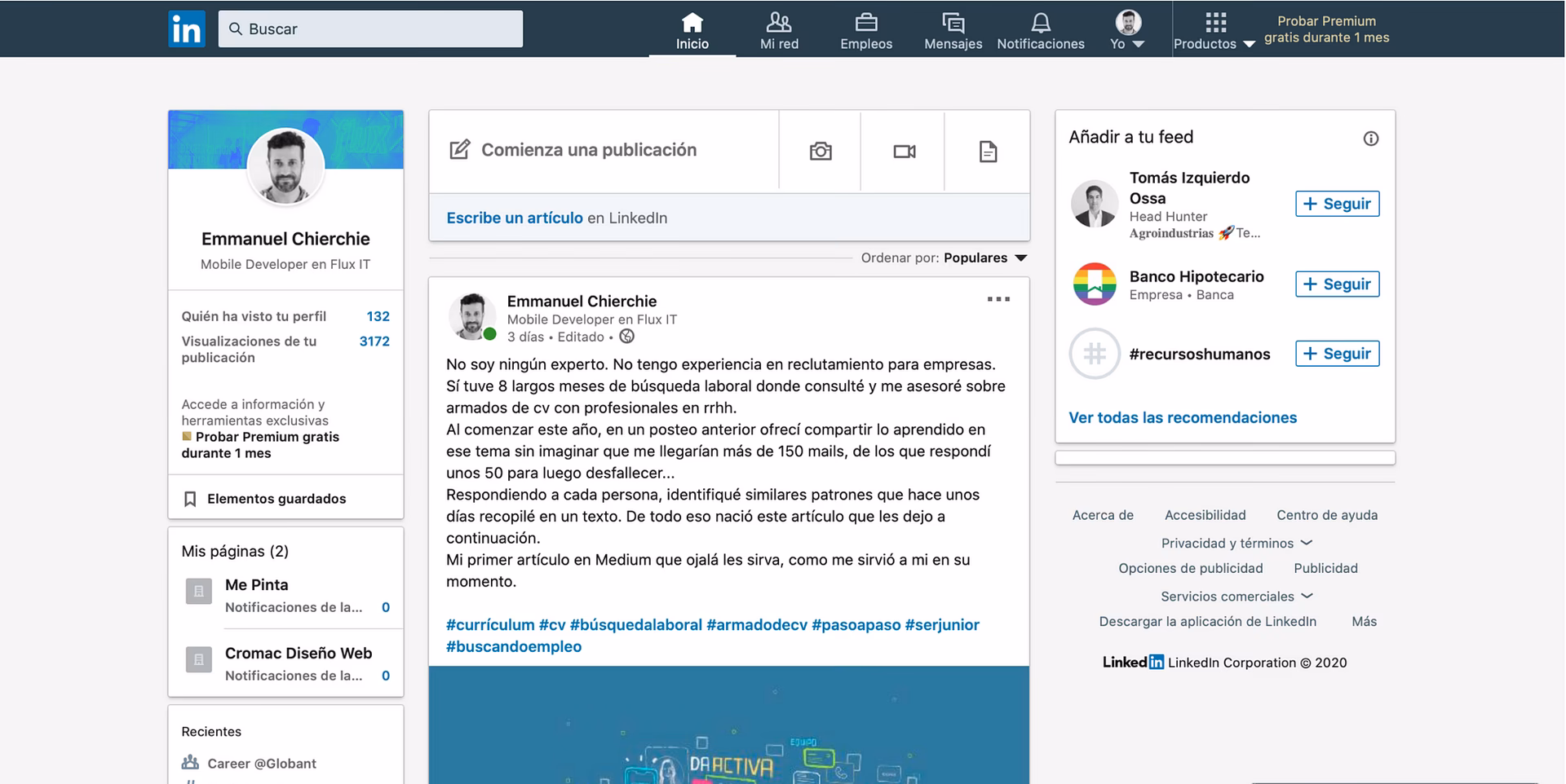 ¿Cómo colocar mi CV en PDF en LinkedIn?