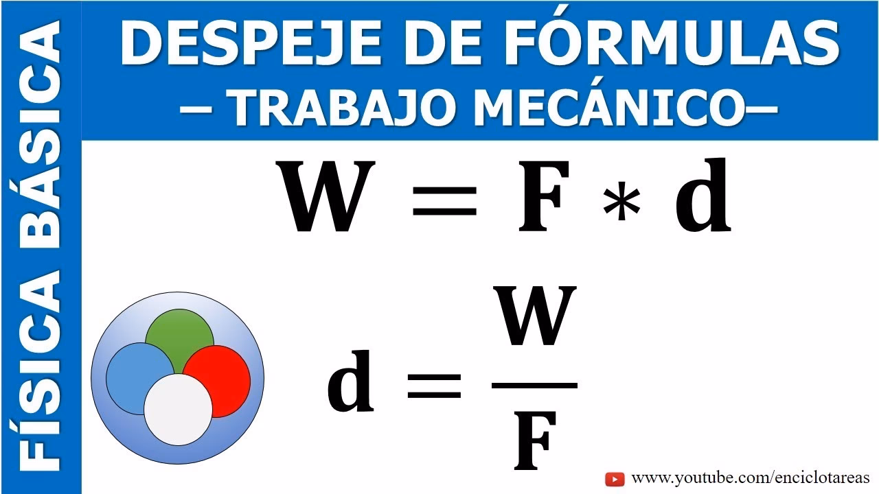 ¿Cuál es la fórmula de la fuerza y ​​la distancia?