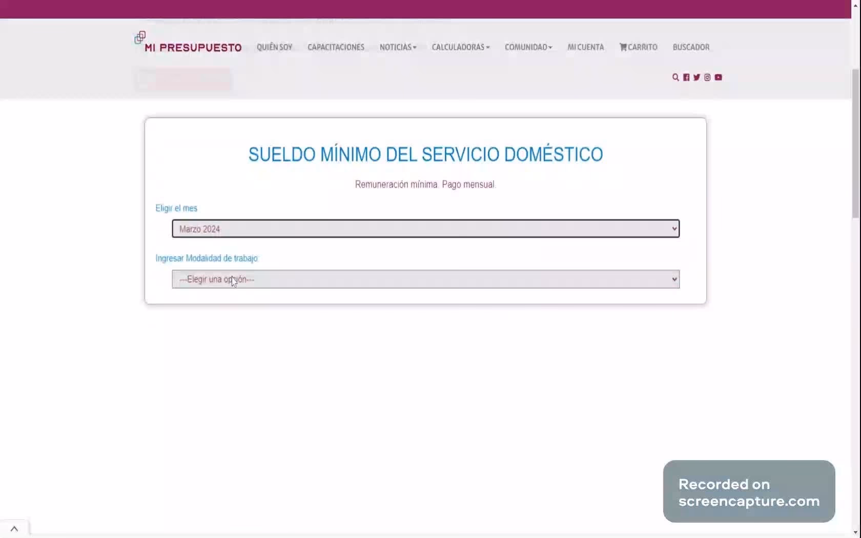 ¿Cómo se calcula el pago por día de la empleada doméstica?