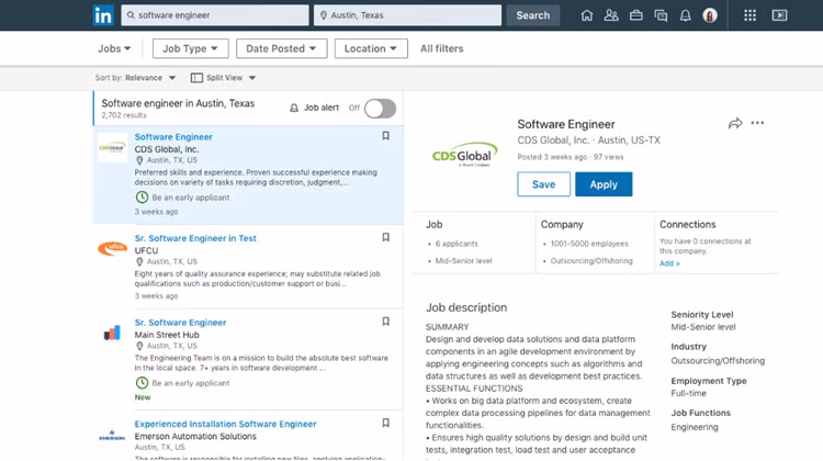 ¿Cómo personalizar una búsqueda de empleo en LinkedIn?