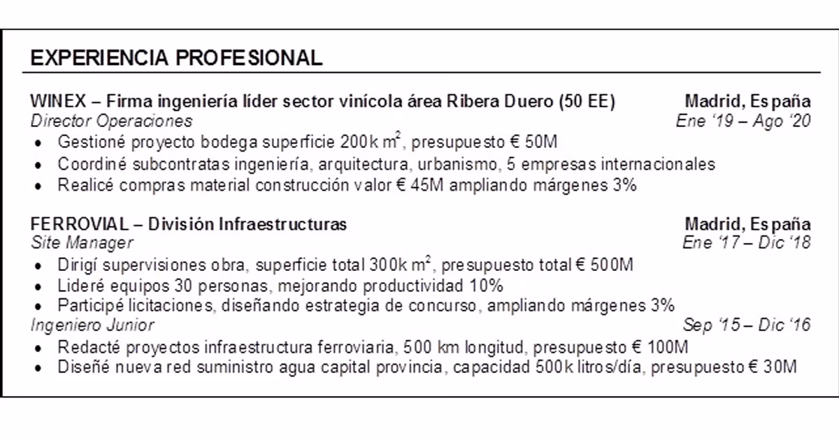 ¿Cómo resumir tu experiencia laboral?