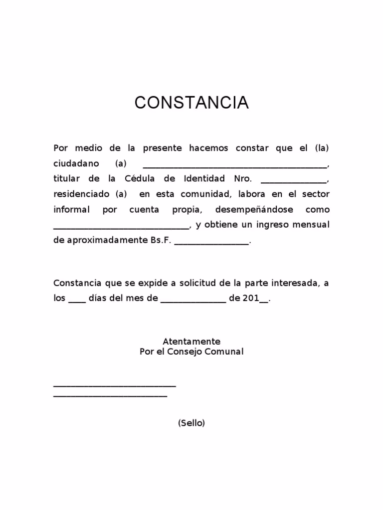 ¿Qué es una carta de trabajo independiente?
