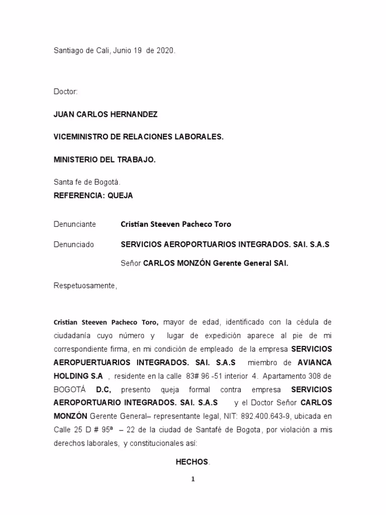 ¿Qué pasa si pongo una denuncia en el Ministerio de trabajo?