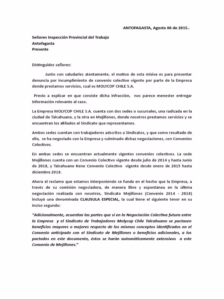 ¿Cuáles son los tipos de denuncias laborales?
