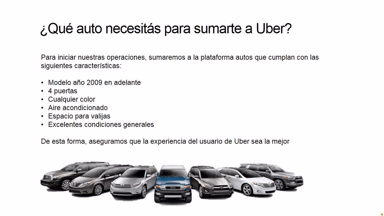 ¿Qué necesito para trabajar de Uber en Argentina?