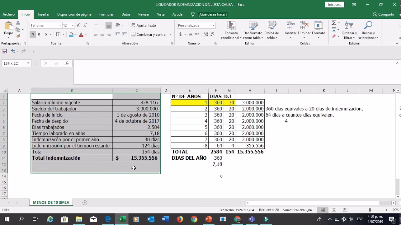 ¿Cómo me tienen que liquidar si me despiden?