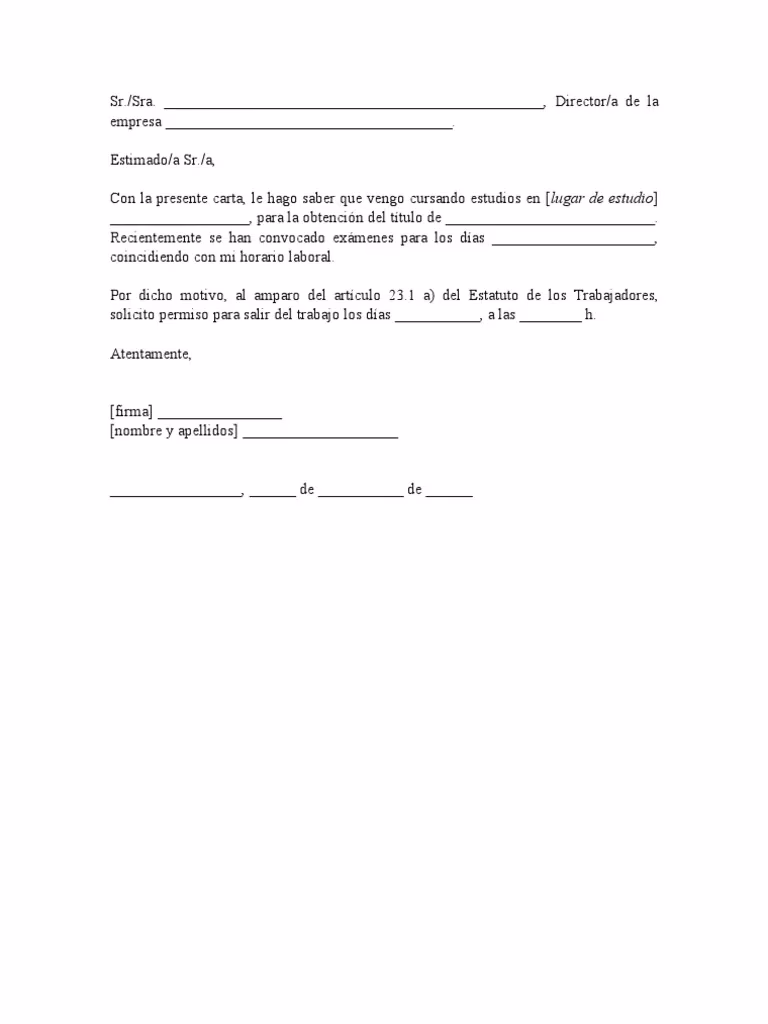 ¿Cuántos días se pueden pedir de estudio?
