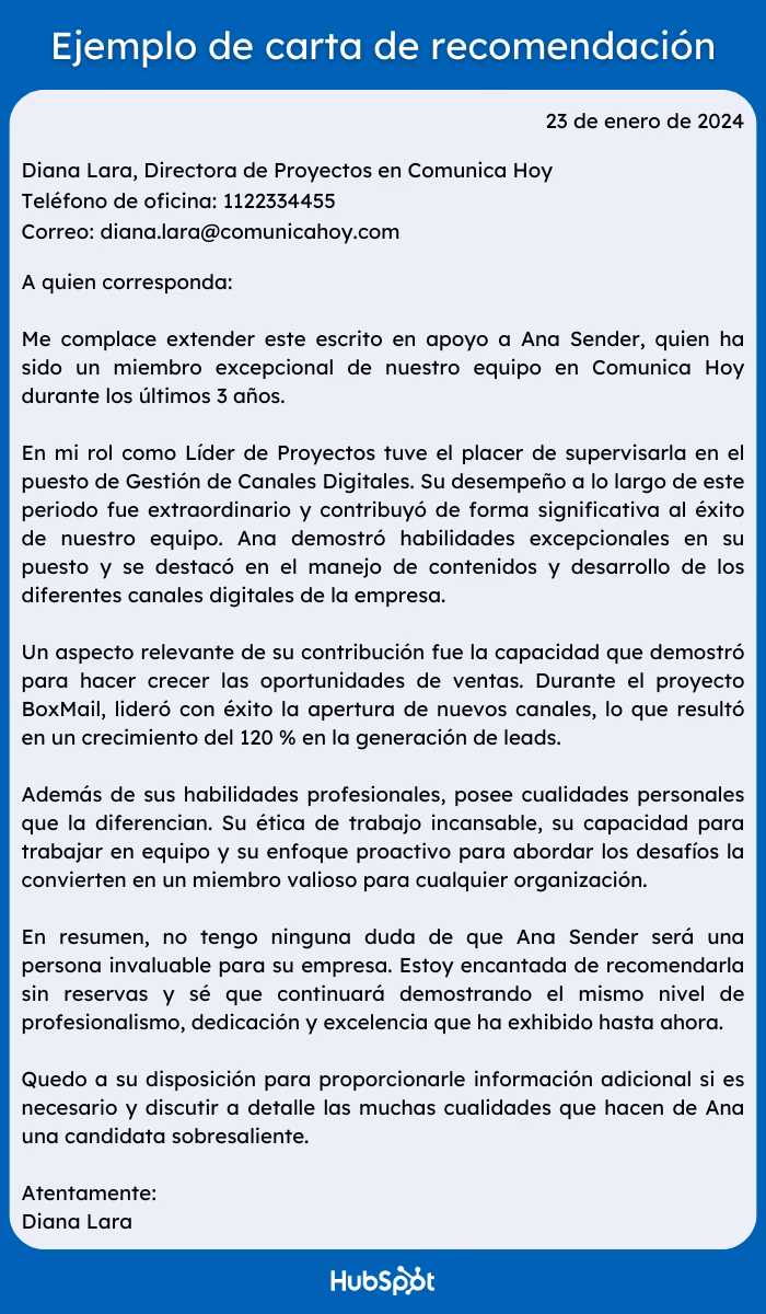 ¿Cómo recomendar a alguien un ejemplo?