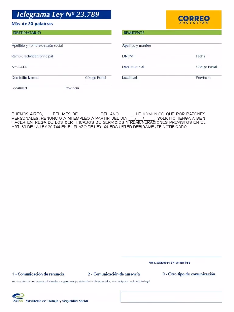 ¿Qué me tienen que pagar si renuncio a Argentina?