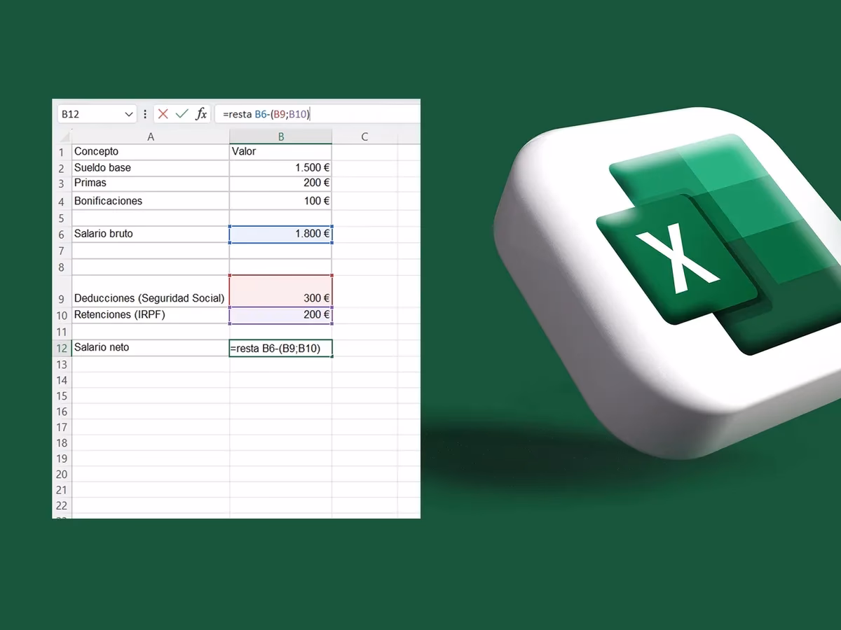¿Cómo sacar el neto fórmula?