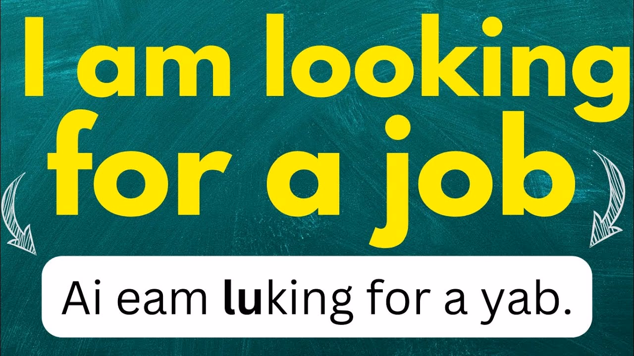 ¿Cómo puedo decir busco trabajo en inglés?