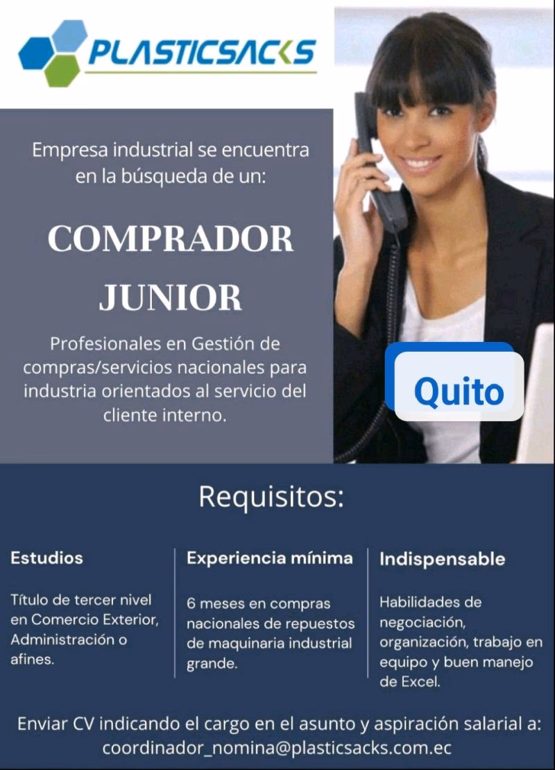 ¿Qué hace un buyer Jr.?