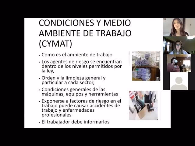 ¿Cuáles son las condiciones y medio ambiente de trabajo?