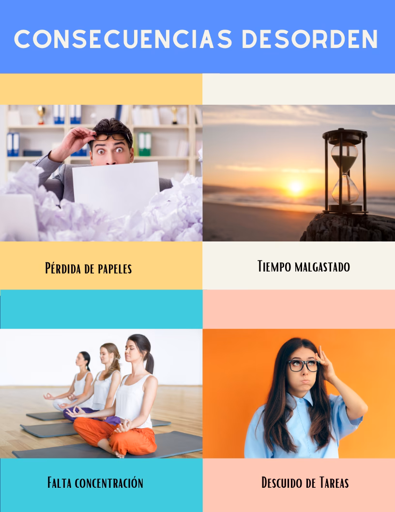 ¿Qué consecuencias trae el desorden?