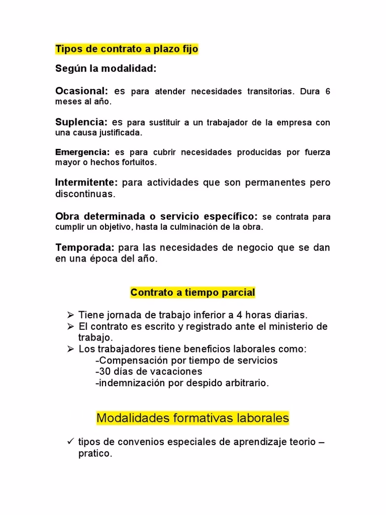 ¿Qué significa un contrato de trabajo a plazo fijo?