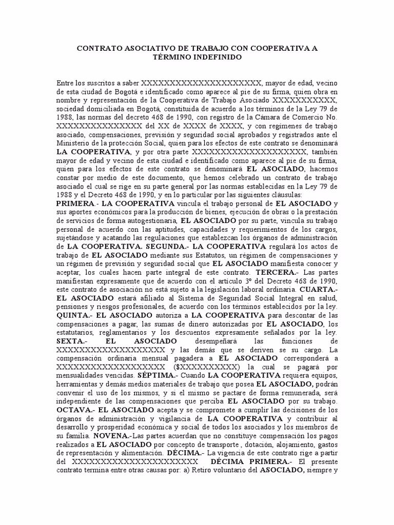 ¿Cuáles son los tres tipos de contratos de trabajo?