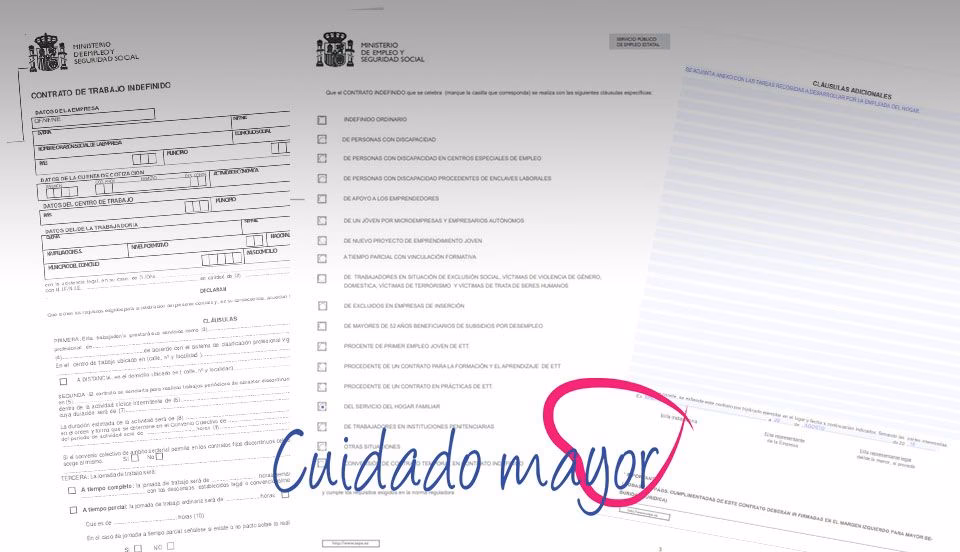 ¿Qué tipo de contrato hacer a una cuidadora de ancianos?