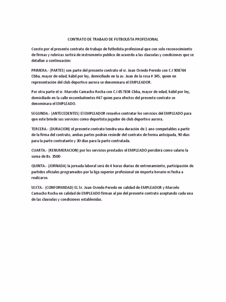 ¿Cómo funcionan los contratos del fútbol profesional?