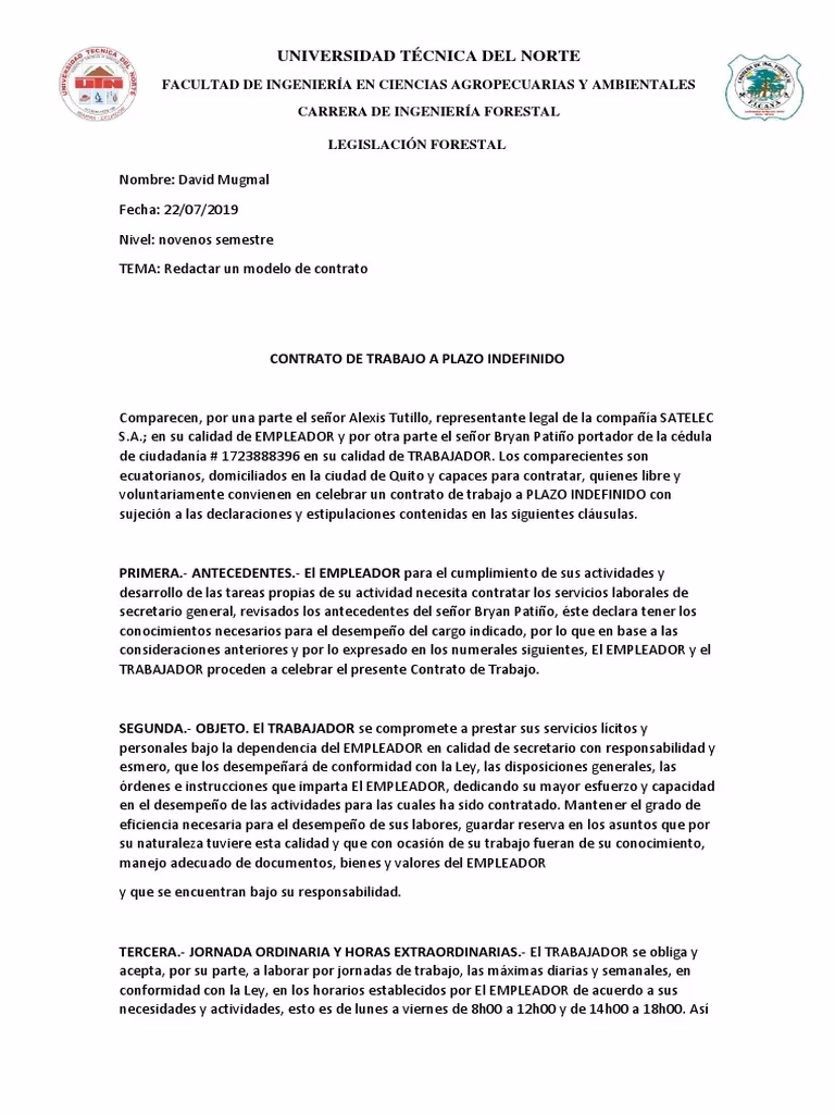 ¿Dónde puedo ver mi contrato de trabajo en Ecuador?