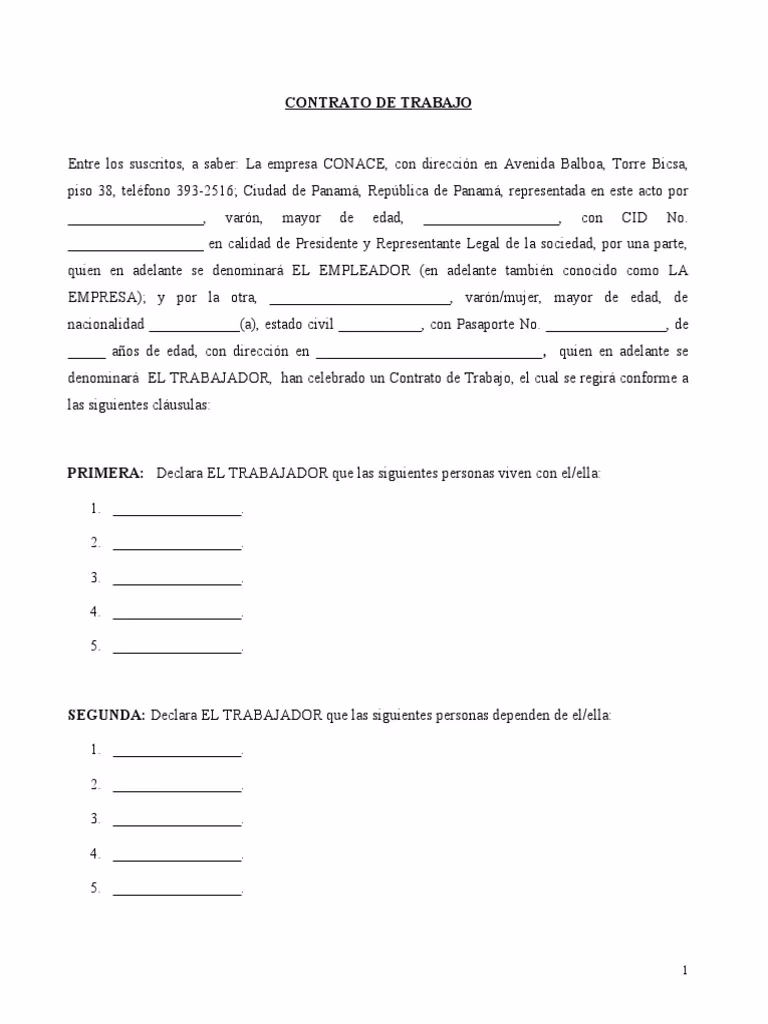 ¿Dónde puedo ver mi contrato de trabajo en Panamá?
